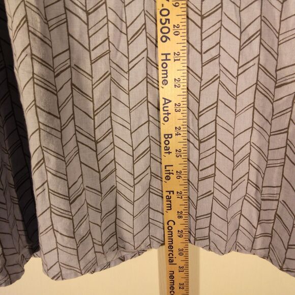 Orvis shirt mens L Large blue striped hemp blend classic fit stretch hiking - Picture 5 of 10